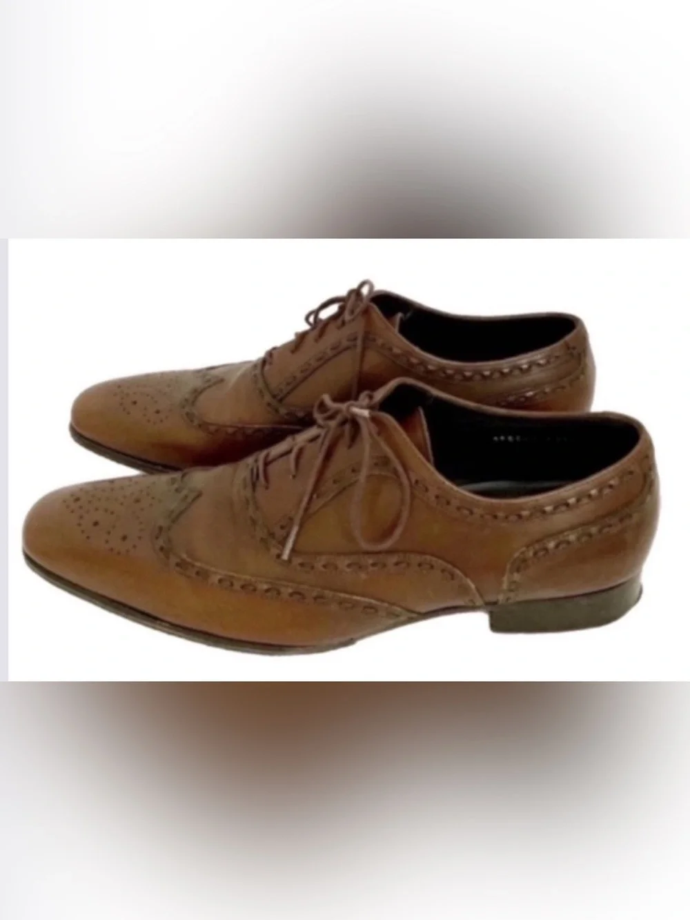 Rare Authentic CH Carolina Herrera luxury designer leather men's Oxford shoes 9